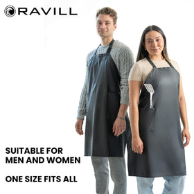 Ravill apron suited for pet grooming thanks to stain-resistant surface.
