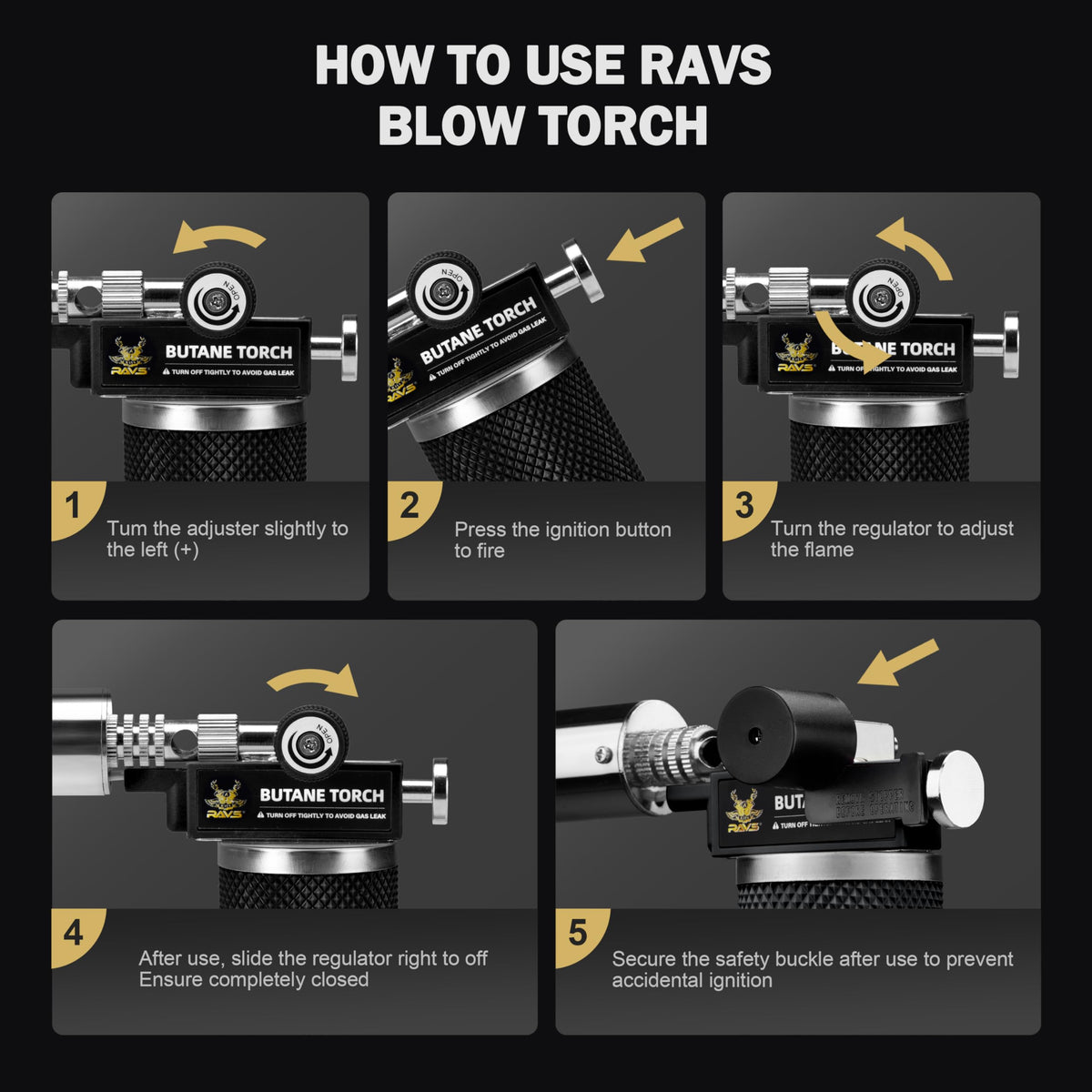 RAVS versatile tool for creme brulee, barbecue, and resin art.