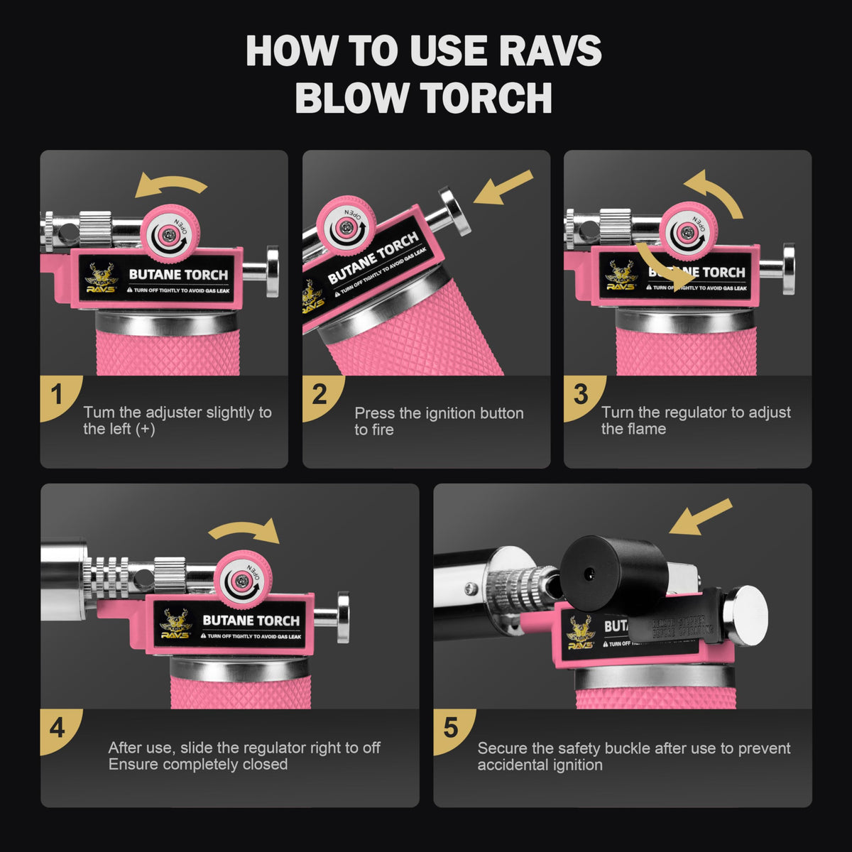 RAVS torch shown as a gift-ready tool for women and men.