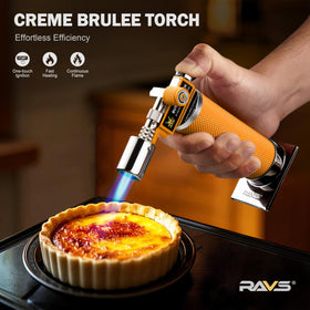 RAVS Kitchen torch with metal base and anti-tip stability.