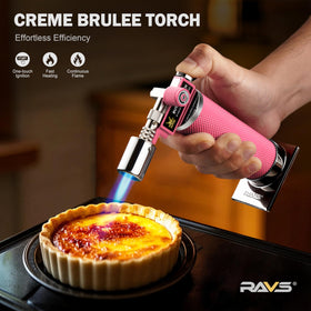 RAVS torch with angled nozzle demonstrates safe, directed flame.