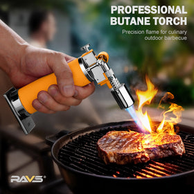RAVS Torch with piezo ignition for quick starts.