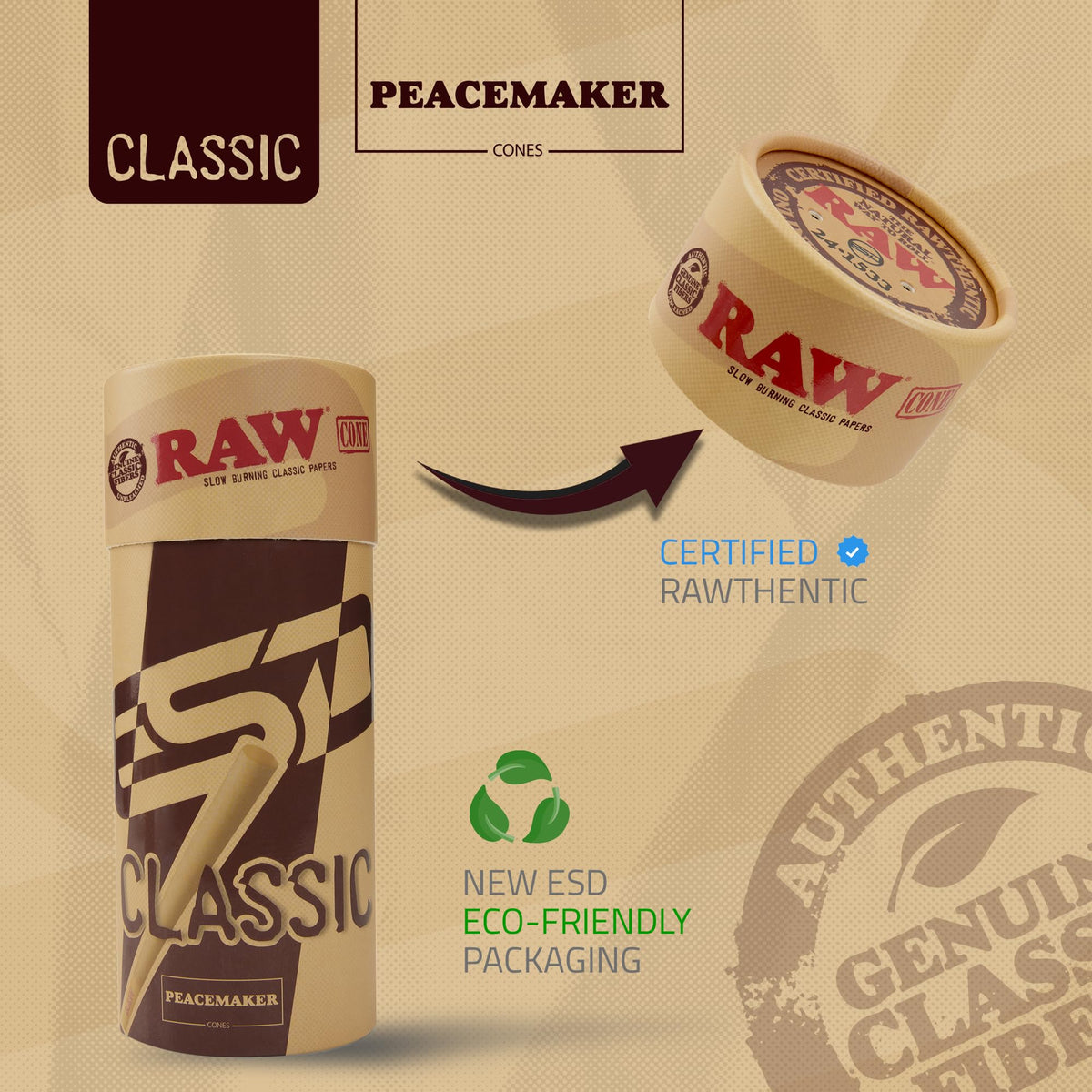 Original RAW paper origin in Alcoy, Spain for genuine quality