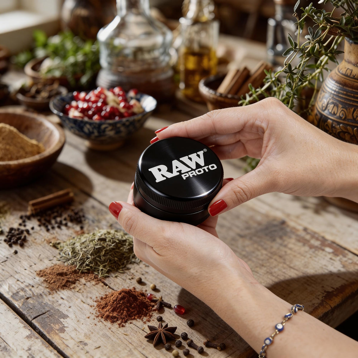 RAW Proto grinder designed for everyday spice prep and reliability.