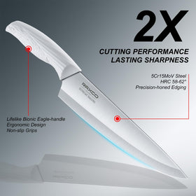 RAXCO easy-care-guide: simple routine keeps knives looking and performing.