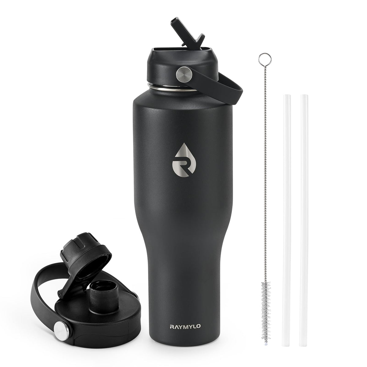 RAYMYLO 40 oz insulated bottle fits car cup holders for easy travel hydration