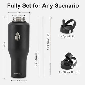 RAYMYLO wide-mouth design makes adding ice and cleaning simple