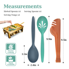 RayPard wheat straw slotted spoon 10 inch for mess‑free serving.