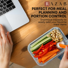 Razab dishwasher-safe glass containers for easy cleanup