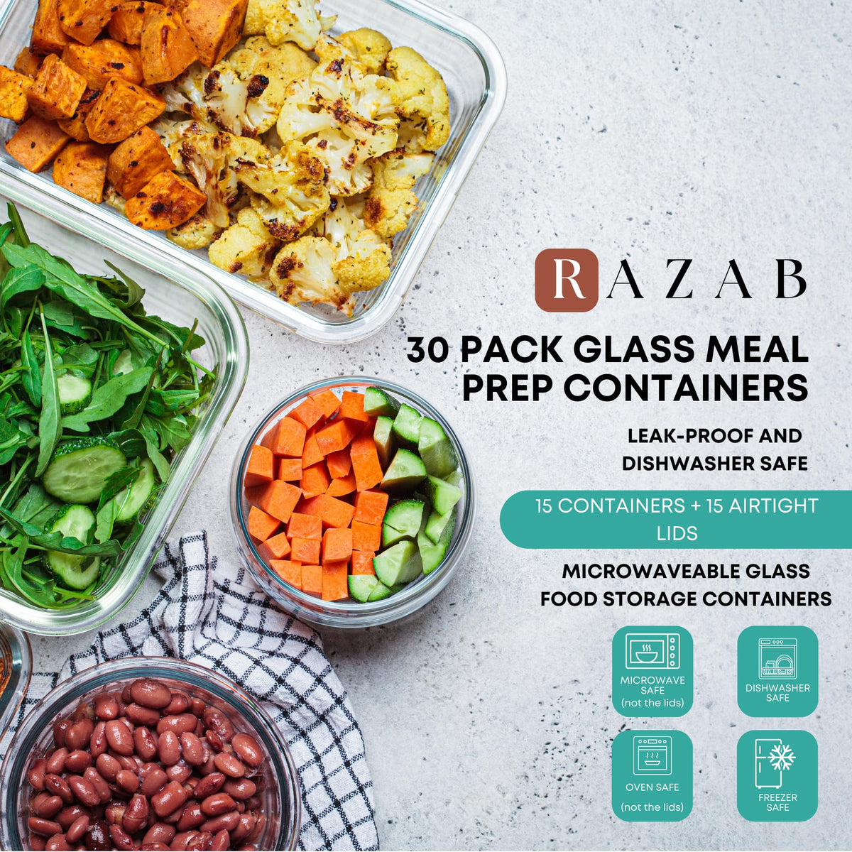 Razab snap-lock lid with airtight seal keeps meals fresh
