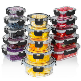 Razab 30pc glass storage rectangle 1040ml for meal prep and portion control