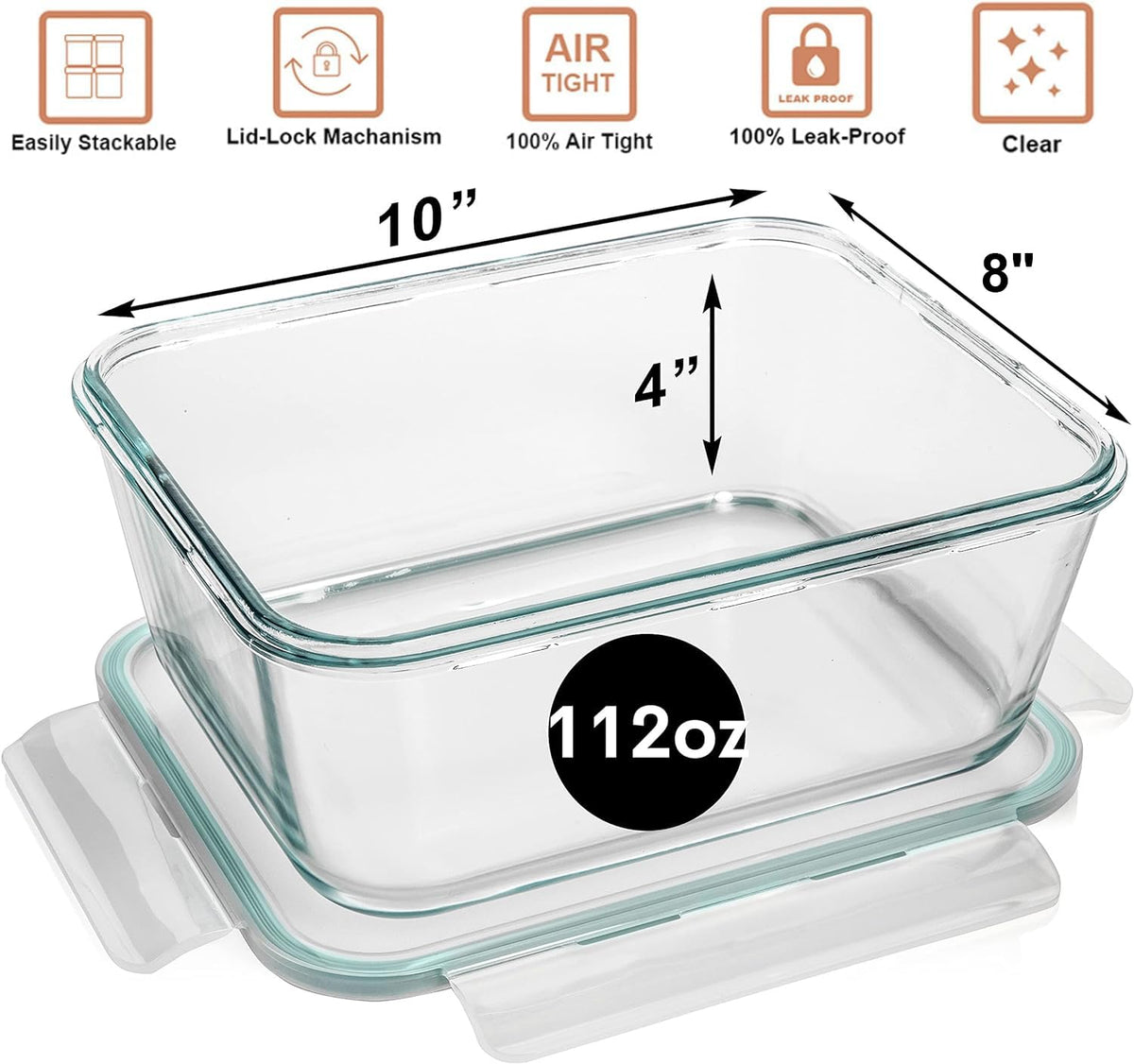 Razab airtight leak-proof container suitable for bakeware and storage