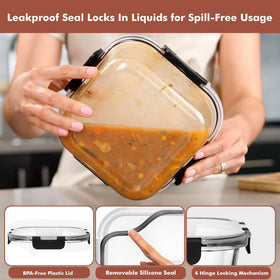 Razab airtight leakproof lids for secure on‑the‑go use