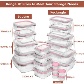 Razab airtight lids seal securely for leak-proof freshness in the fridge.