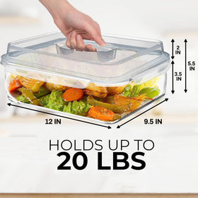 Razab airtight lid keeps contents fresh and spill-free.
