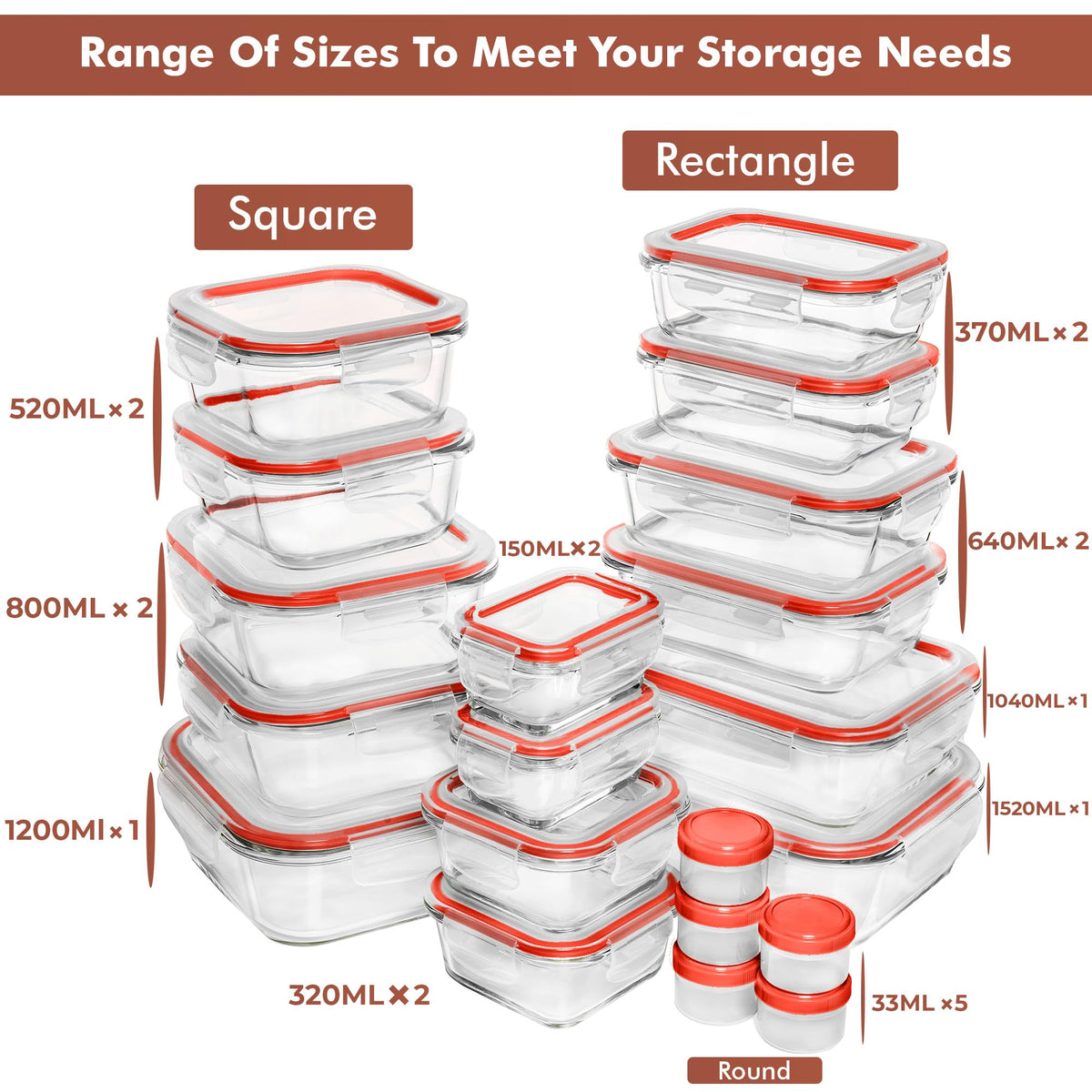 Razab airtight silicone lids provide secure seals for fridge storage.