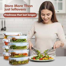 Razab airtight snap-lock lids secure contents and prevent spills.