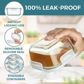 Razab borosilicate glass containers resist stains and odors