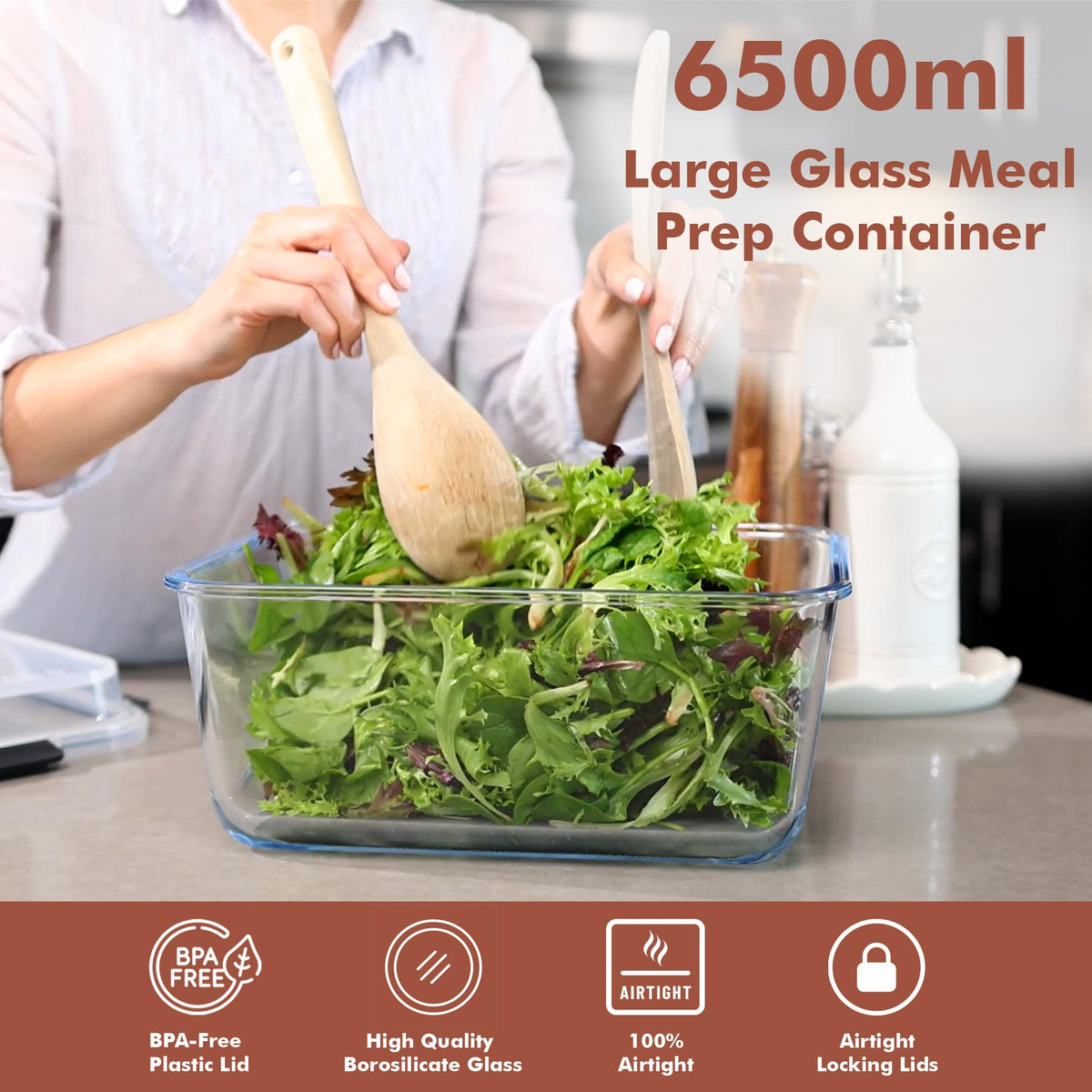 Razab BPA-free plastic lid for organized, safer kitchen storage.