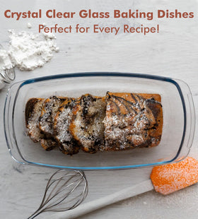 Razab glass loaf pan is dishwasher safe for easy cleanup.