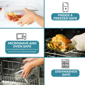 Razab fridge and freezer safe, microwave safe with lids off