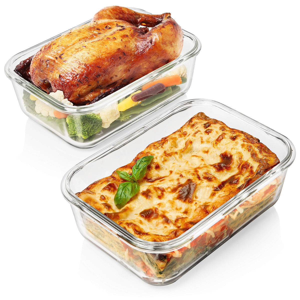 Razab keeps fridge organized with airtight, stackable storage.