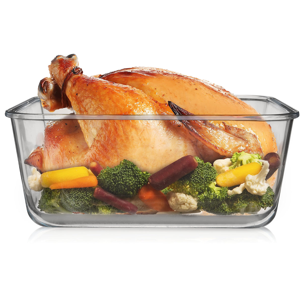Razab lasagna and roast bakeware container doubles as bakeware and storage