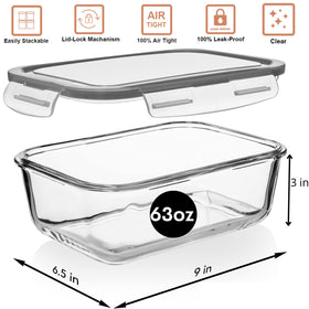 Razab leak-proof lid seals tightly to prevent spills.