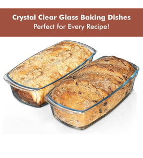 Razab two-pack loaf pans stacked neatly for compact storage.