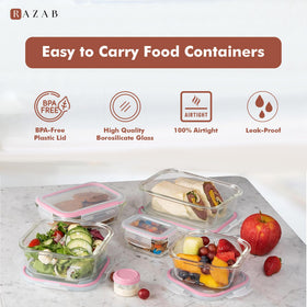 Razab glass set includes 15 containers in small, medium, and large sizes.