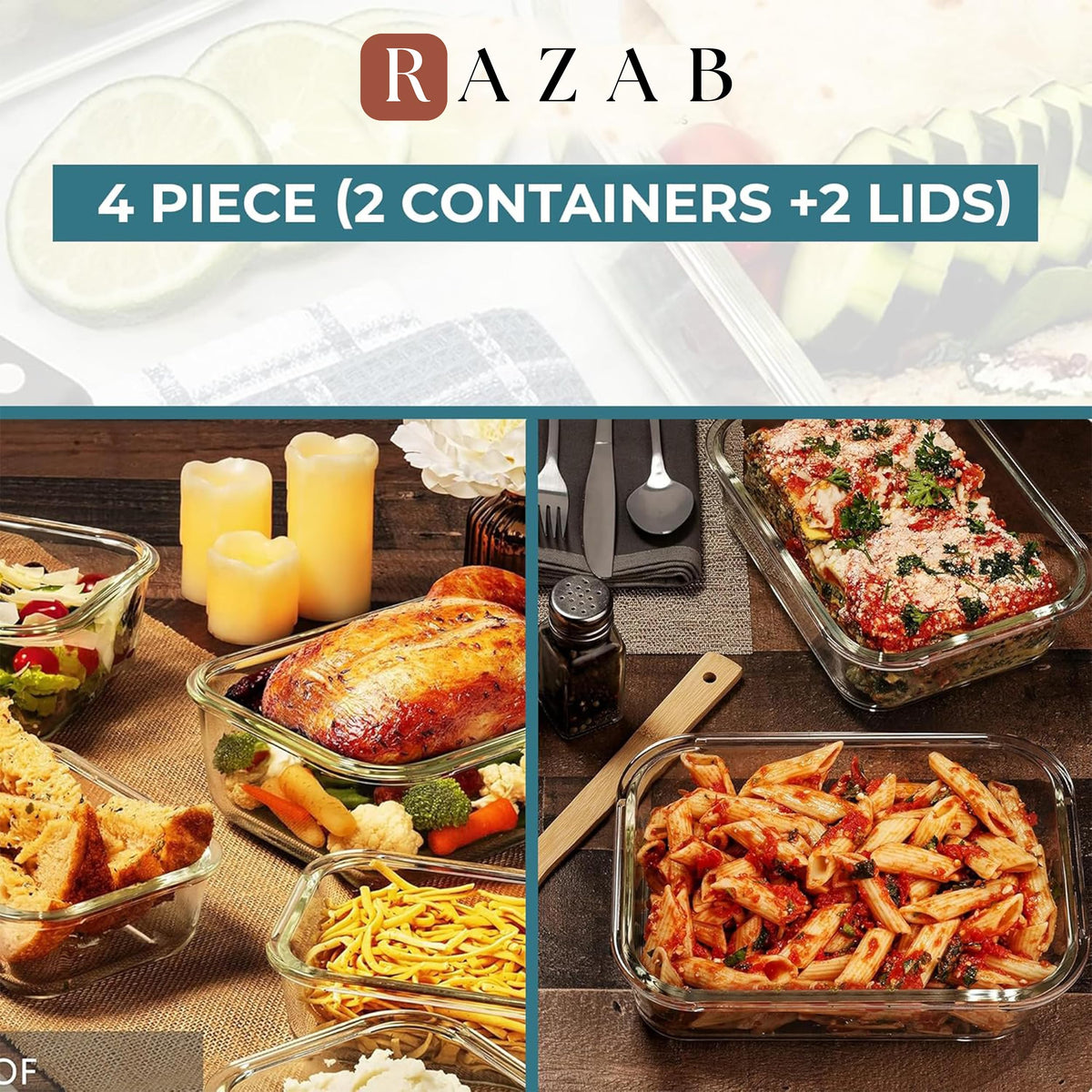 Razab glass is microwave and oven safe for quick reheating