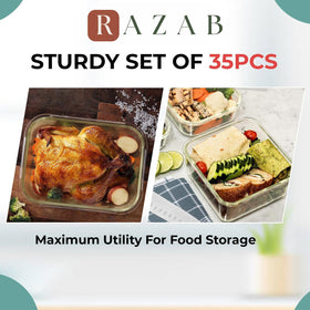 Razab rectangular and square containers ideal for work lunches