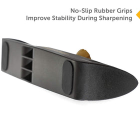 RAZORSHARP knife sharpener kitchen-setup compact design saves counter space.