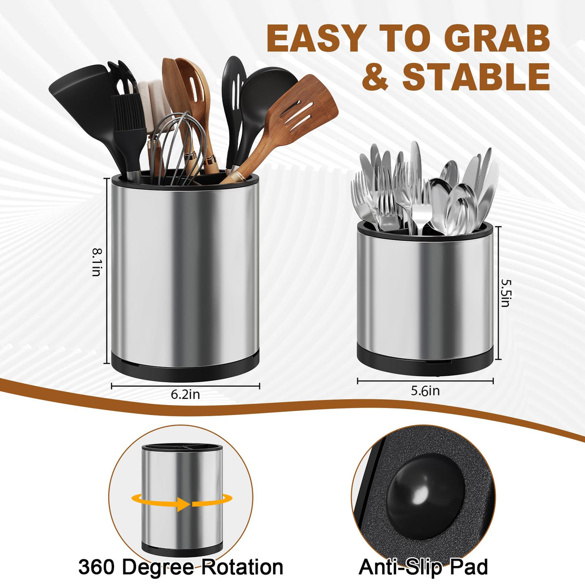 Rcemlip two-piece set with large and small holders for organized tool storage.