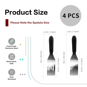 RCMo mini serving spatulas, slotted, for draining excess fat during cooking