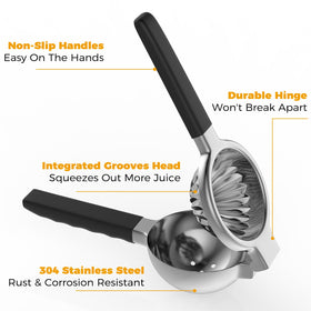 RCMo sturdy hinge citrus press demonstrates durable lever action for repeated juicing