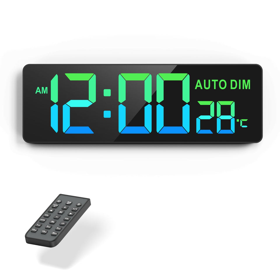 REACHER wall timer front view with large digits for effortless time reading.