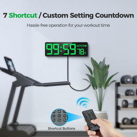 REACHER illuminated digits display improves reading in bright or dim rooms.