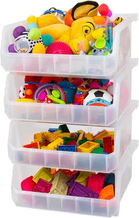 ReadySpace extra-large bin with open front for easy closet access.