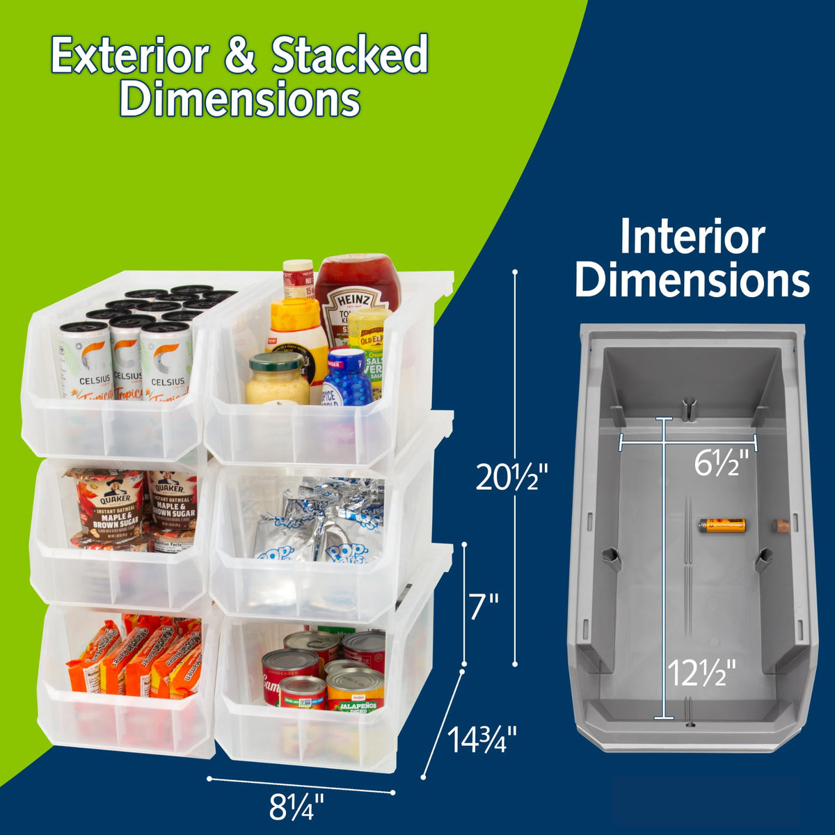ReadySpace heavy-duty plastic bin designed for garage organization