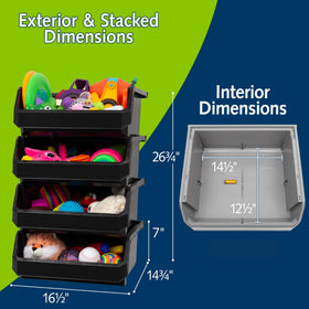 readyspace nesting-design saves space when not in use on pantry shelves.