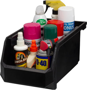 ReadySpace open-front bin enables visible organization of office supplies and craft materials.