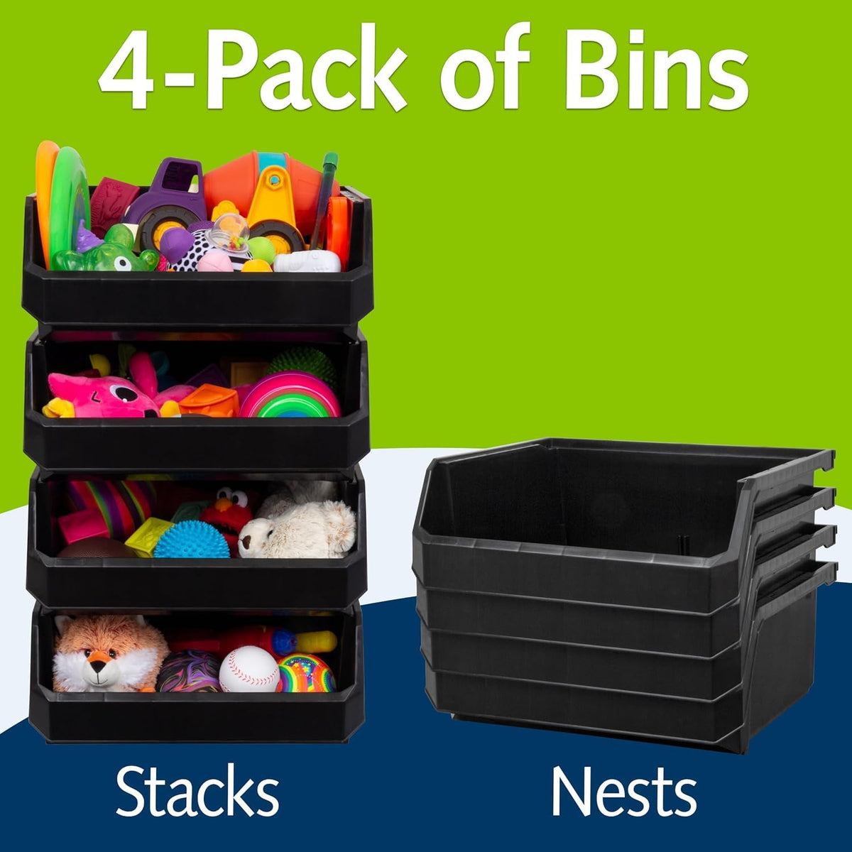 readyspace open-front bins keep pantry items visible and reachable.