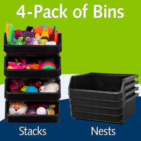 readyspace open-front bins keep pantry items visible and reachable.