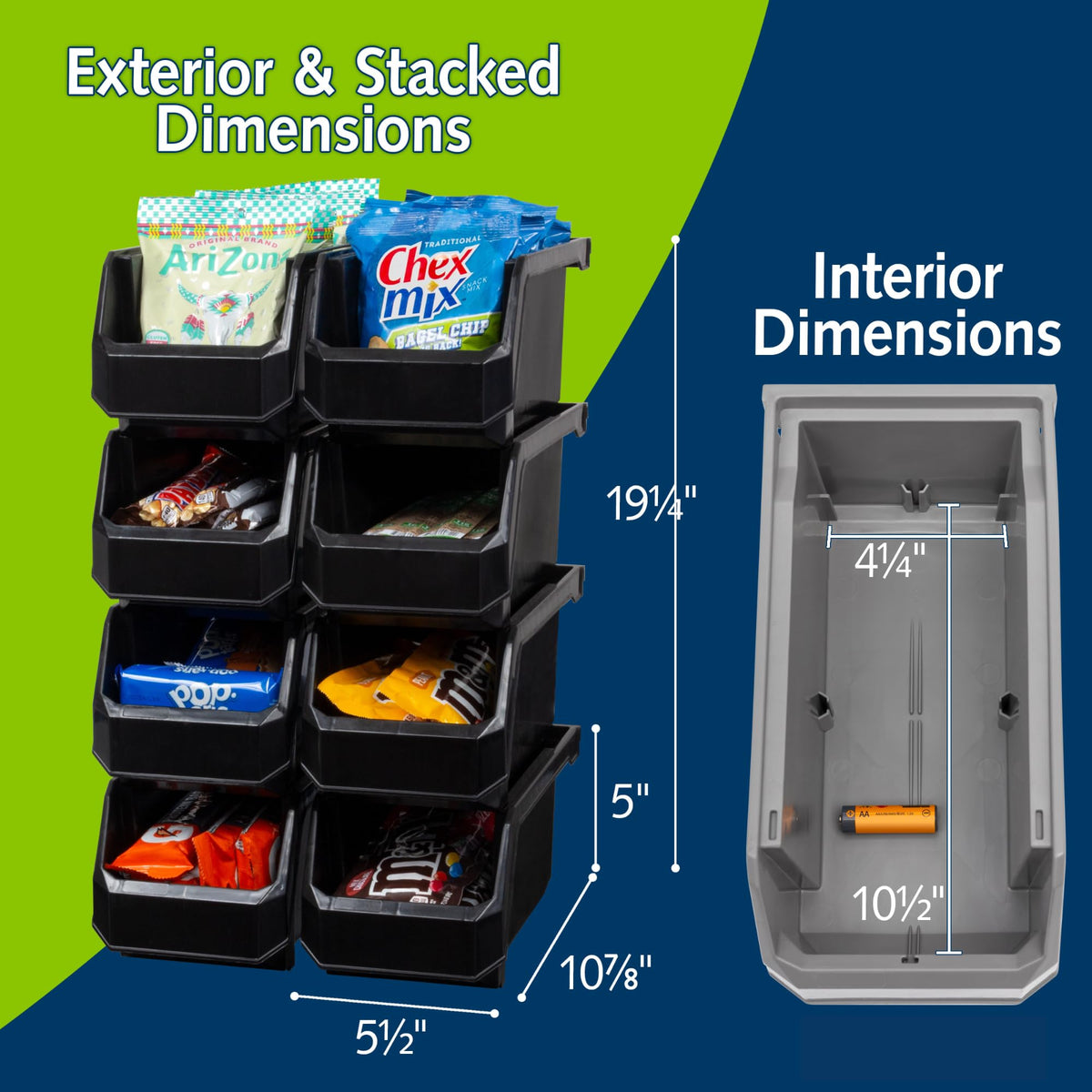 Readyspace open-front bin helps identify tools and supplies quickly.