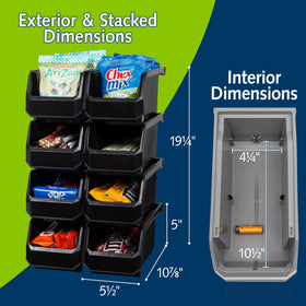 Readyspace open-front bin helps identify tools and supplies quickly.