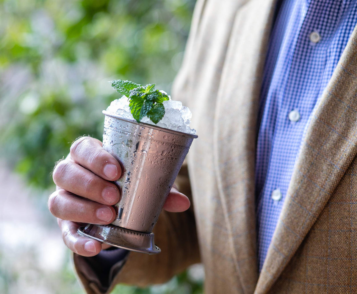 Real Deal Steel Mint Julep Cups exterior mirror finish for stylish table presentation