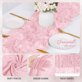RealBox 108-inch table runner laid flat for generous coverage on long tables