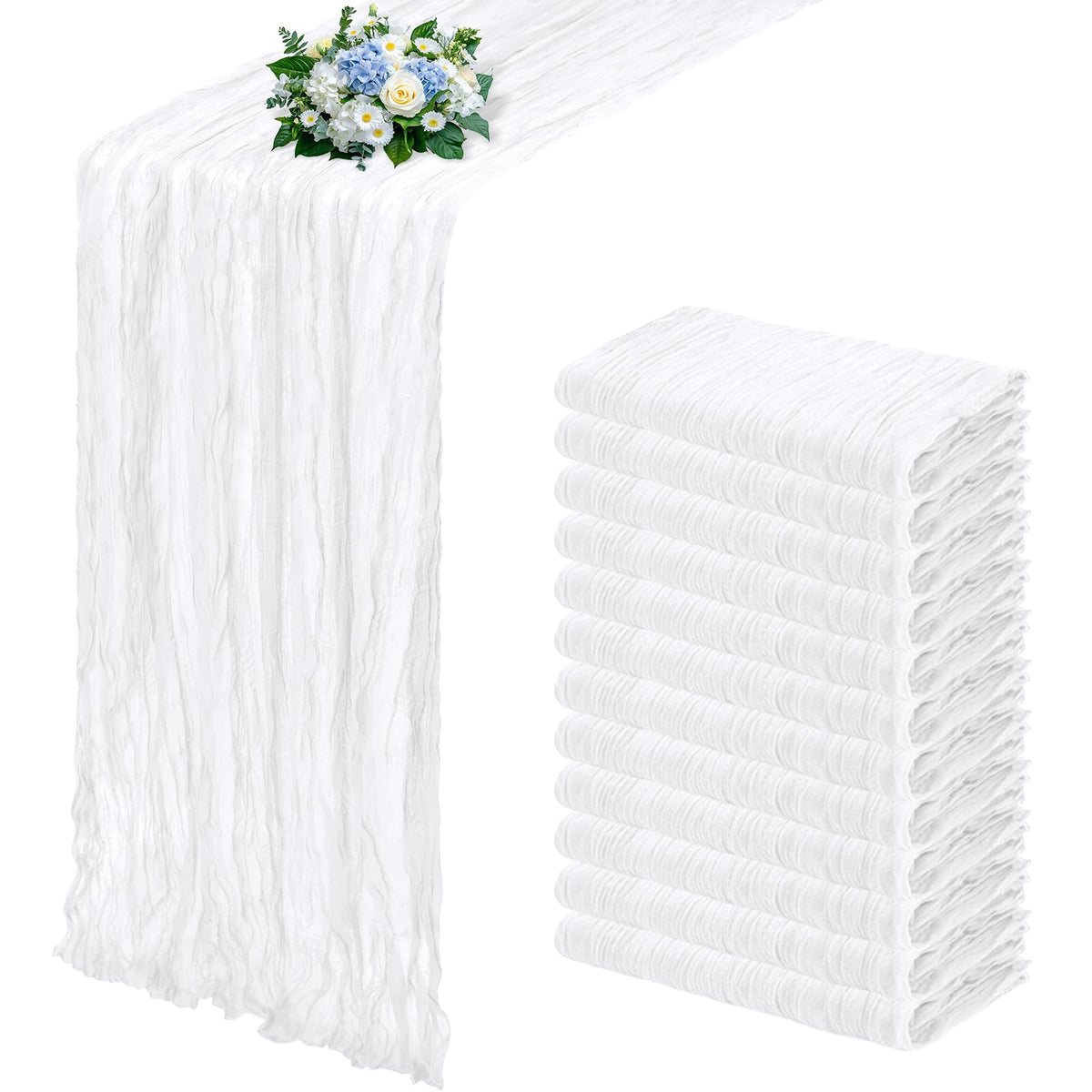 RealBox 12-pack table runner laid out to show full setup for cohesive dining look.