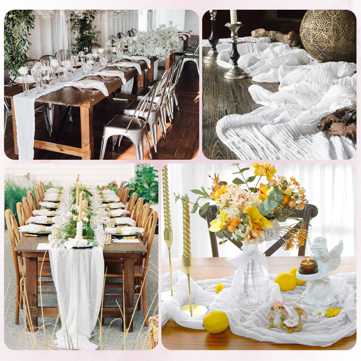 RealBox baby shower setup using the runner for soft, approachable decor.